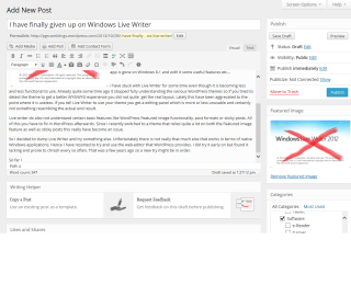 WordPress web-editor